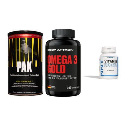 Grundversorgung: Universal + Body Attack + NNT Vitamin – alle enthaltenen Artikel