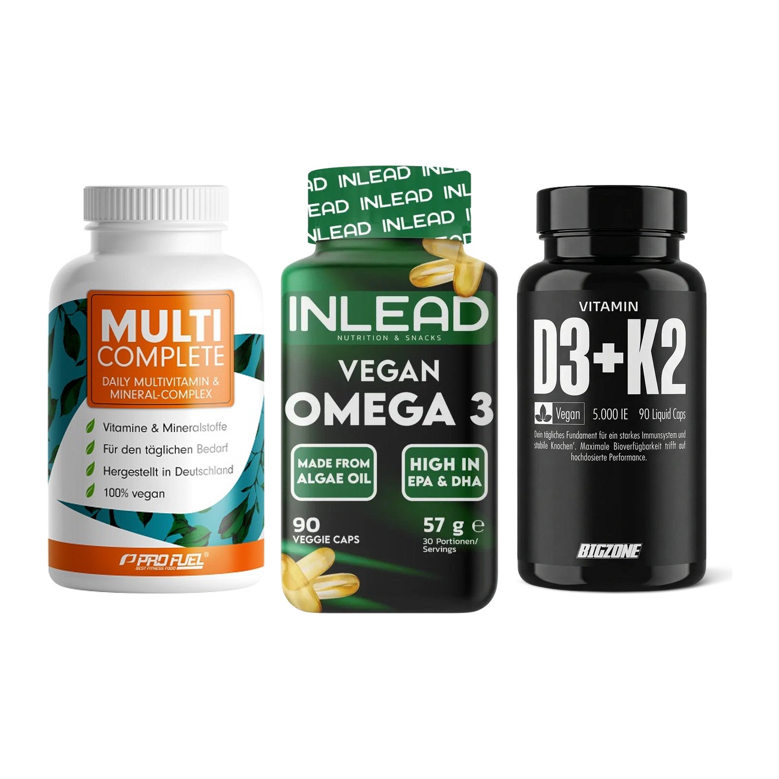 Grundversorgung: ProFuel MULTI + INLEAD Vegan + Big Zone – alle enthaltenen Artikel