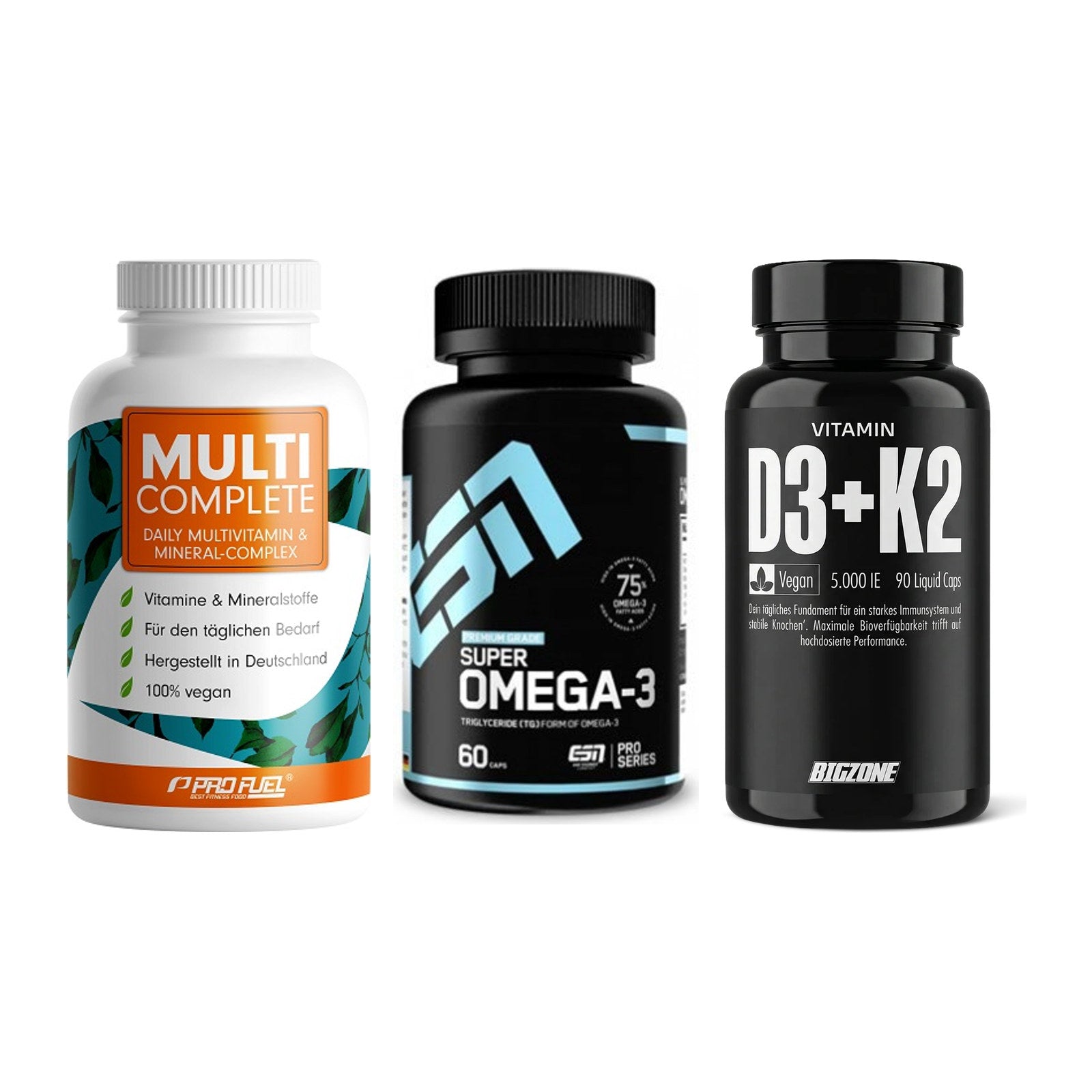 Grundversorgung: ProFuel MULTI + ESN Omega 3 + Big Zone – alle enthaltenen Artikel