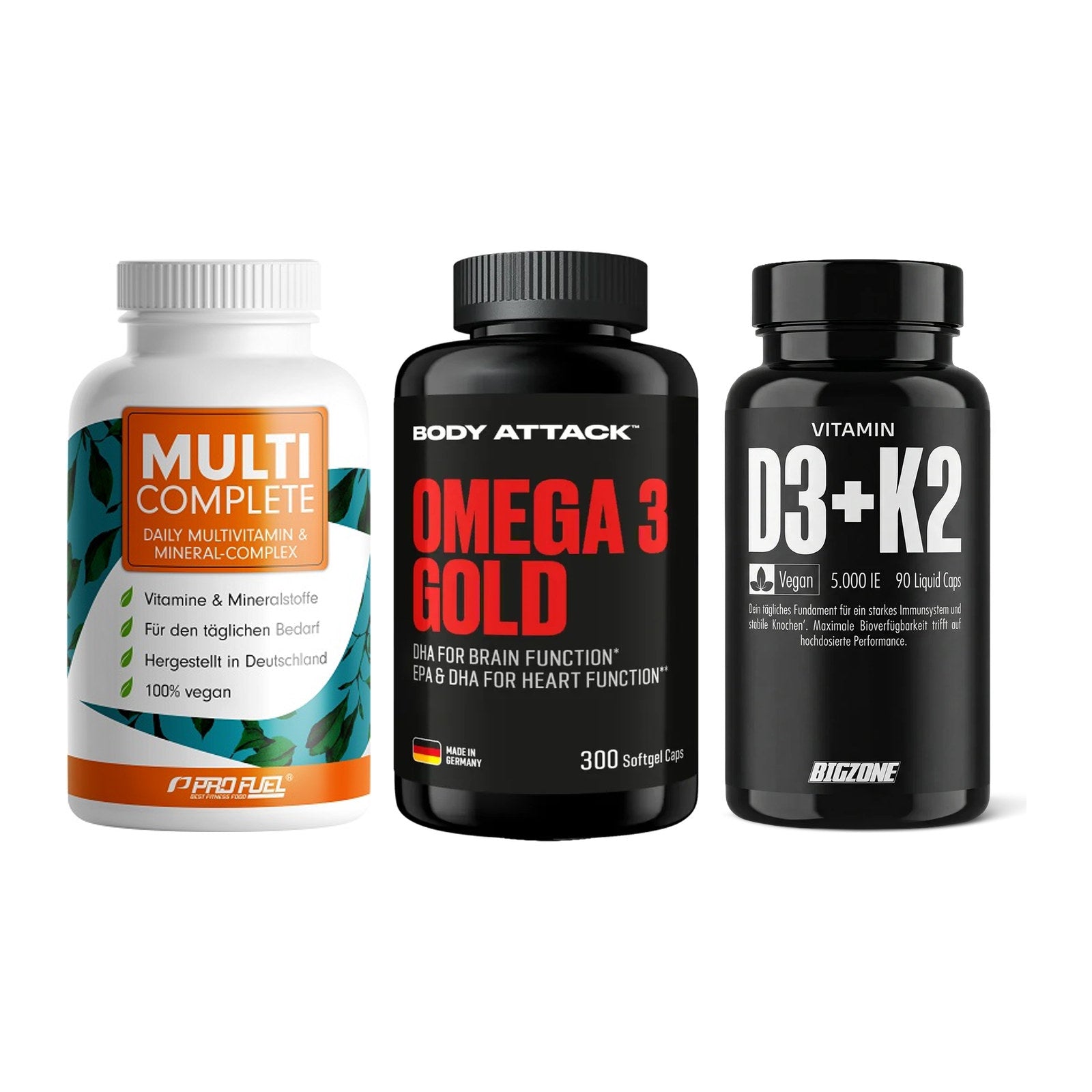 Grundversorgung: ProFuel MULTI + Body Attack + Big Zone – alle enthaltenen Artikel