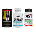 Grundversorgung: Universal + MST Omega 3 500 + MST Vitamin D3 – alle enthaltenen Artikel