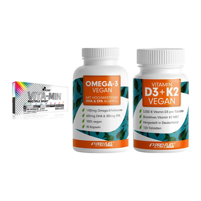Grundversorgung: Olimp Vita-Min + ProFuel Omega 3 + ProFuel Vitamin – alle enthaltenen Artikel