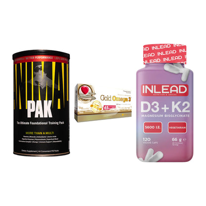 Grundversorgung: Universal + Olimp Omega 3 + INLEAD Vitamin – alle enthaltenen Artikel