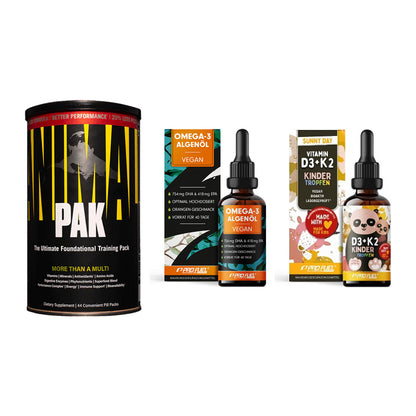 Grundversorgung: Universal + ProFuel Omega 3 + ProFuel VITAMIN – alle enthaltenen Artikel