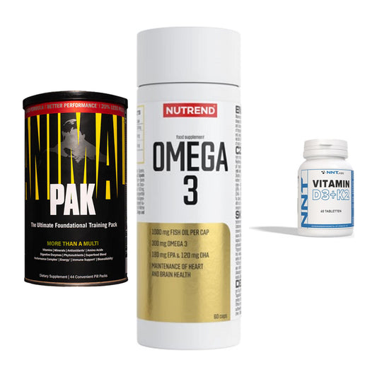 Grundversorgung: Universal + Nutrend Omega 3 + NNT Vitamin – alle enthaltenen Artikel