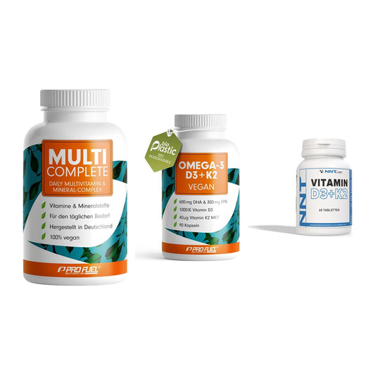 Grundversorgung: ProFuel MULTI + ProFuel Omega 3 + NNT Vitamin – alle enthaltenen Artikel