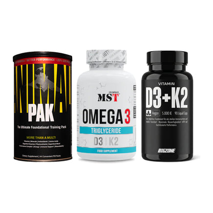 Grundversorgung: Universal + MST Omega 3 500 + Big Zone – alle enthaltenen Artikel