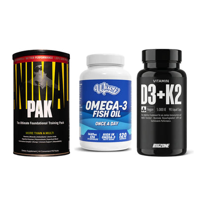 Grundversorgung: Universal + Wispy Omega 3 + Big Zone – alle enthaltenen Artikel