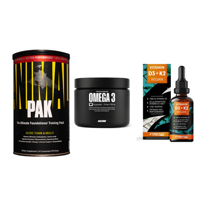 Grundversorgung: Universal + Big Zone Omega + ProFuel Vitamin – alle enthaltenen Artikel