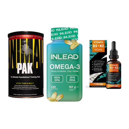 Grundversorgung: Universal + INLEAD Omega-3 + ProFuel Vitamin – alle enthaltenen Artikel