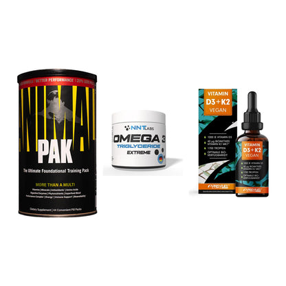 Grundversorgung: Universal + NNT Omega 3 + ProFuel Vitamin – alle enthaltenen Artikel