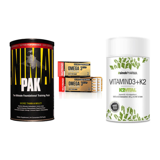Grundversorgung: Universal + Nutrend Omega 3 + Sinob Vitamin – alle enthaltenen Artikel