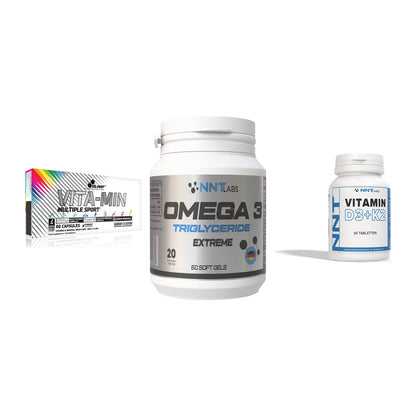Grundversorgung: Olimp Vita-Min + NNT Omega 3 + NNT Vitamin – alle enthaltenen Artikel