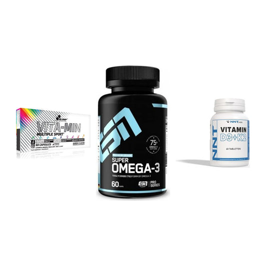 Grundversorgung: Olimp Vita-Min + ESN Omega 3 + NNT Vitamin – alle enthaltenen Artikel