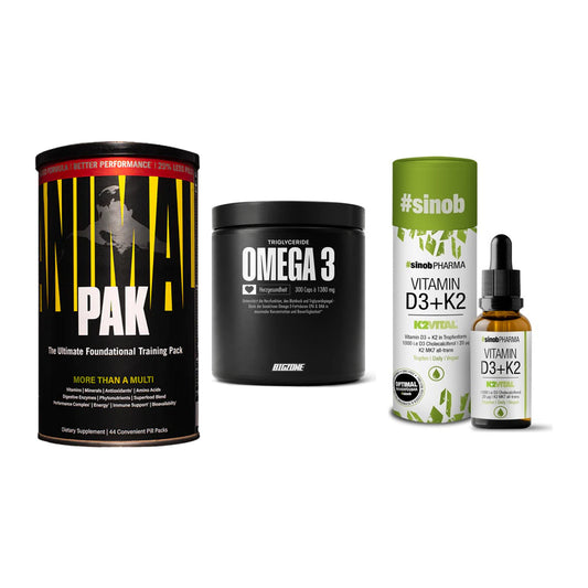 Grundversorgung: Universal + Big Zone Omega + Sinob Vitamin – alle enthaltenen Artikel