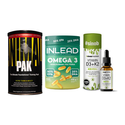 Grundversorgung: Universal + INLEAD Omega-3 + Sinob Vitamin – alle enthaltenen Artikel
