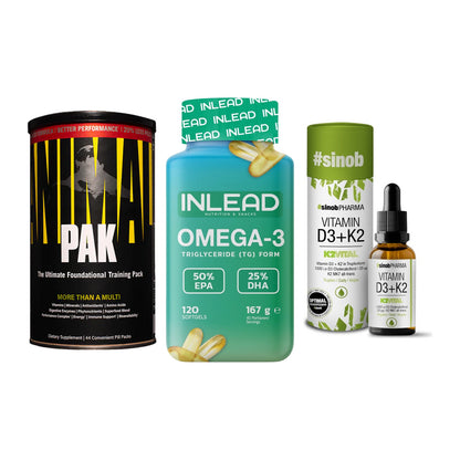 Grundversorgung: Universal + INLEAD Omega-3 + Sinob Vitamin – alle enthaltenen Artikel