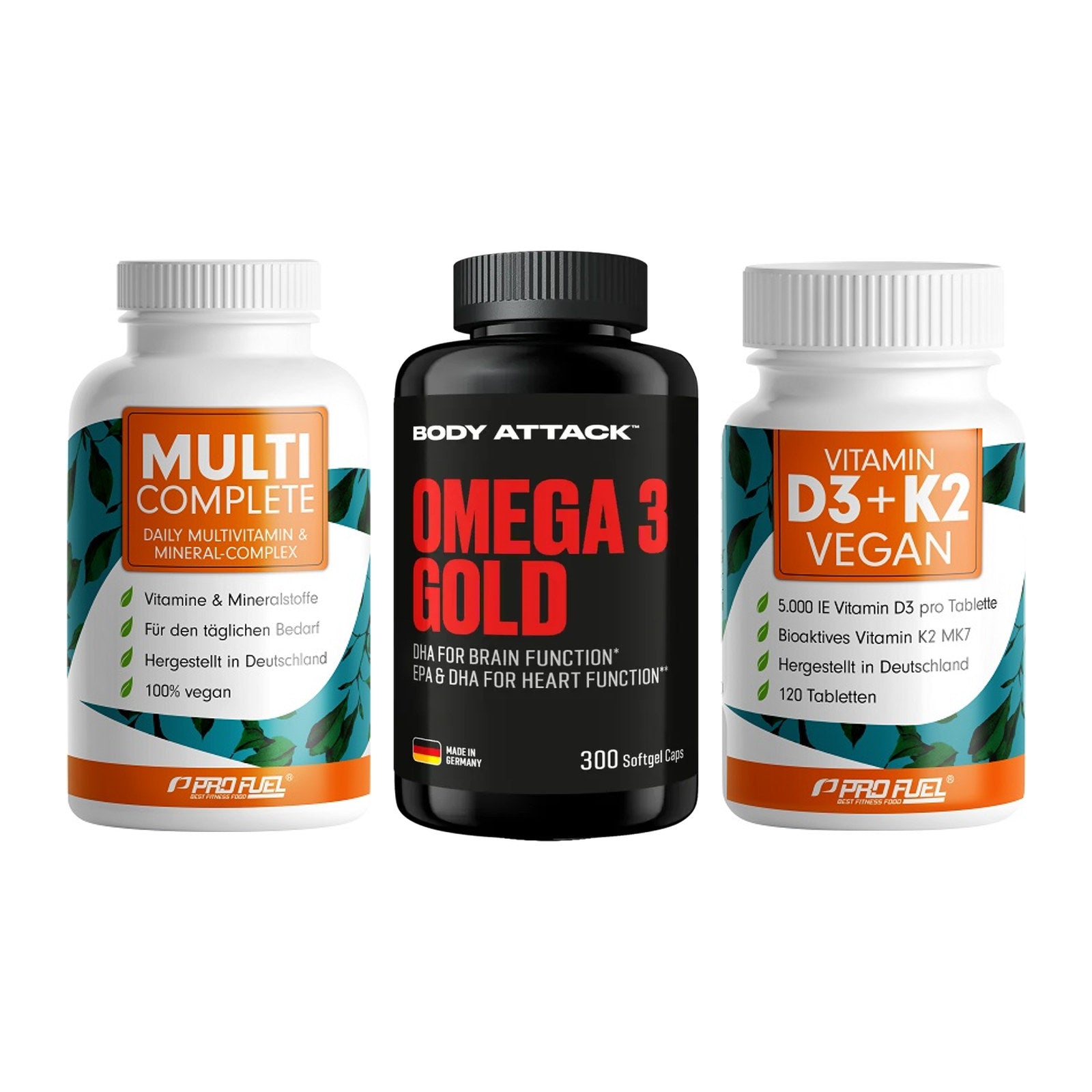 Grundversorgung: ProFuel MULTI + Body Attack + ProFuel Vitamin – alle enthaltenen Artikel