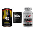 Grundversorgung: Universal + Big Zone Omega + MST Calcium – alle enthaltenen Artikel