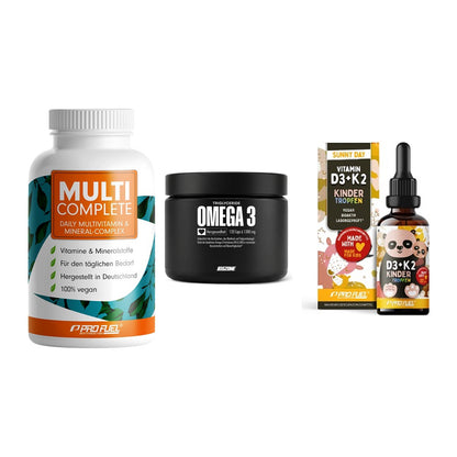 Grundversorgung: ProFuel MULTI + Big Zone Omega + ProFuel VITAMIN – alle enthaltenen Artikel