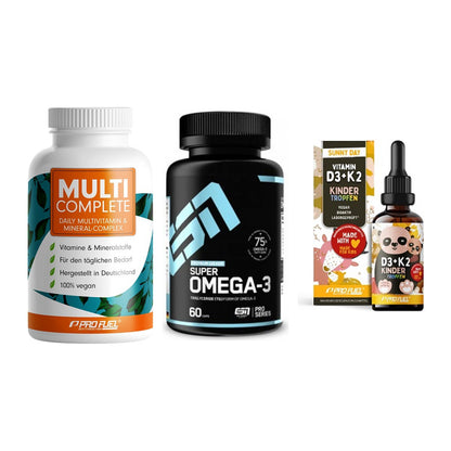 Grundversorgung: ProFuel MULTI + ESN Omega 3 + ProFuel VITAMIN – alle enthaltenen Artikel