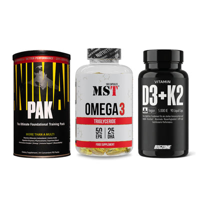 Grundversorgung: Universal + MST Omega 3 + Big Zone – alle enthaltenen Artikel