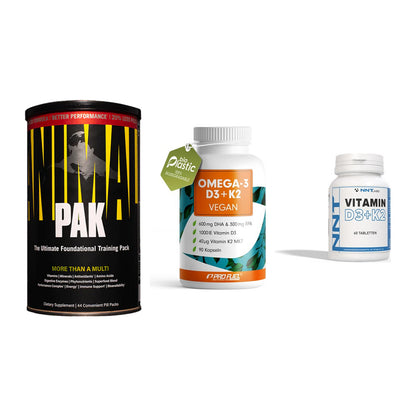 Grundversorgung: Universal + ProFuel Omega 3 + NNT Vitamin – alle enthaltenen Artikel