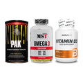 Grundversorgung: Universal + MST Omega 3 + BioTech Vitamin – alle enthaltenen Artikel