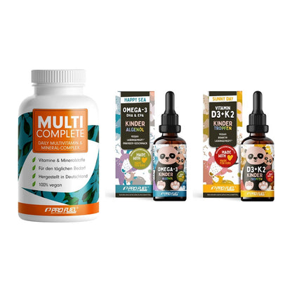 Grundversorgung: ProFuel MULTI + ProFuel OMEGA-3 + ProFuel VITAMIN – alle enthaltenen Artikel