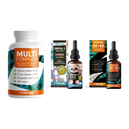 Grundversorgung: ProFuel MULTI + ProFuel OMEGA-3 + ProFuel Vitamin – alle enthaltenen Artikel