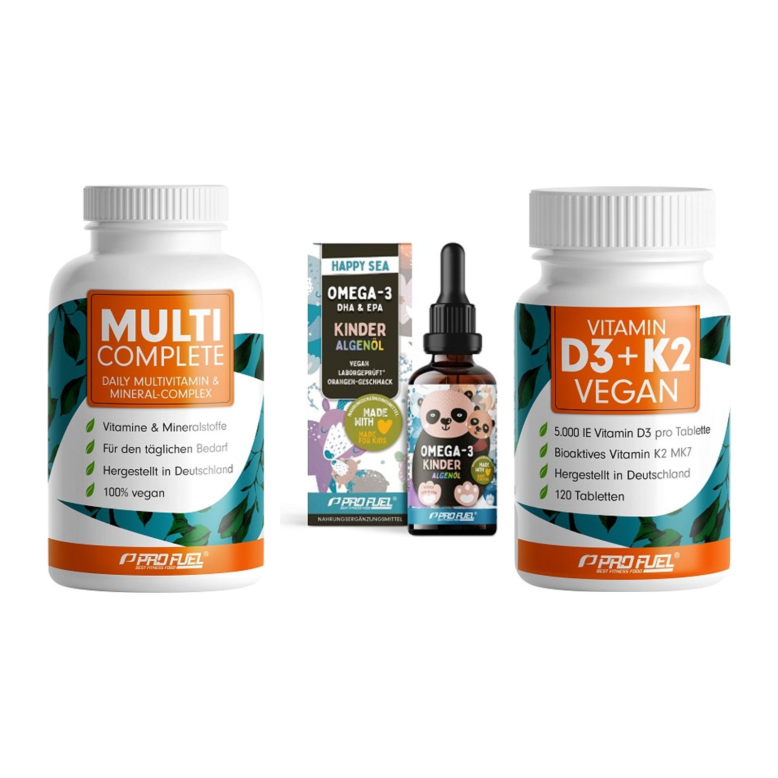 Grundversorgung: ProFuel MULTI + ProFuel OMEGA-3 + ProFuel Vitamin – alle enthaltenen Artikel