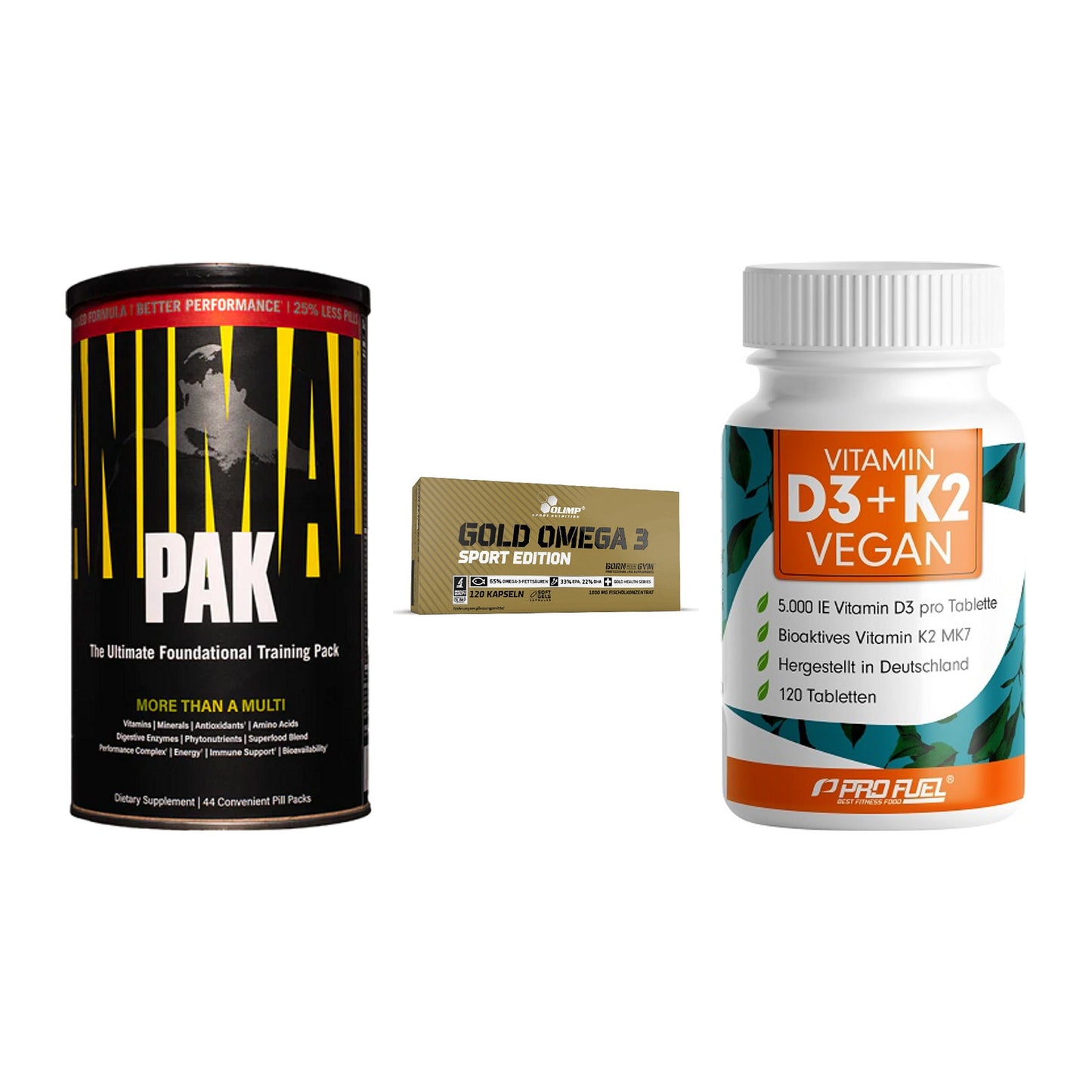 Grundversorgung: Universal + Olimp Omega 3 + ProFuel Vitamin – alle enthaltenen Artikel