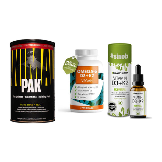 Grundversorgung: Universal + ProFuel Omega 3 + Sinob Vitamin – alle enthaltenen Artikel