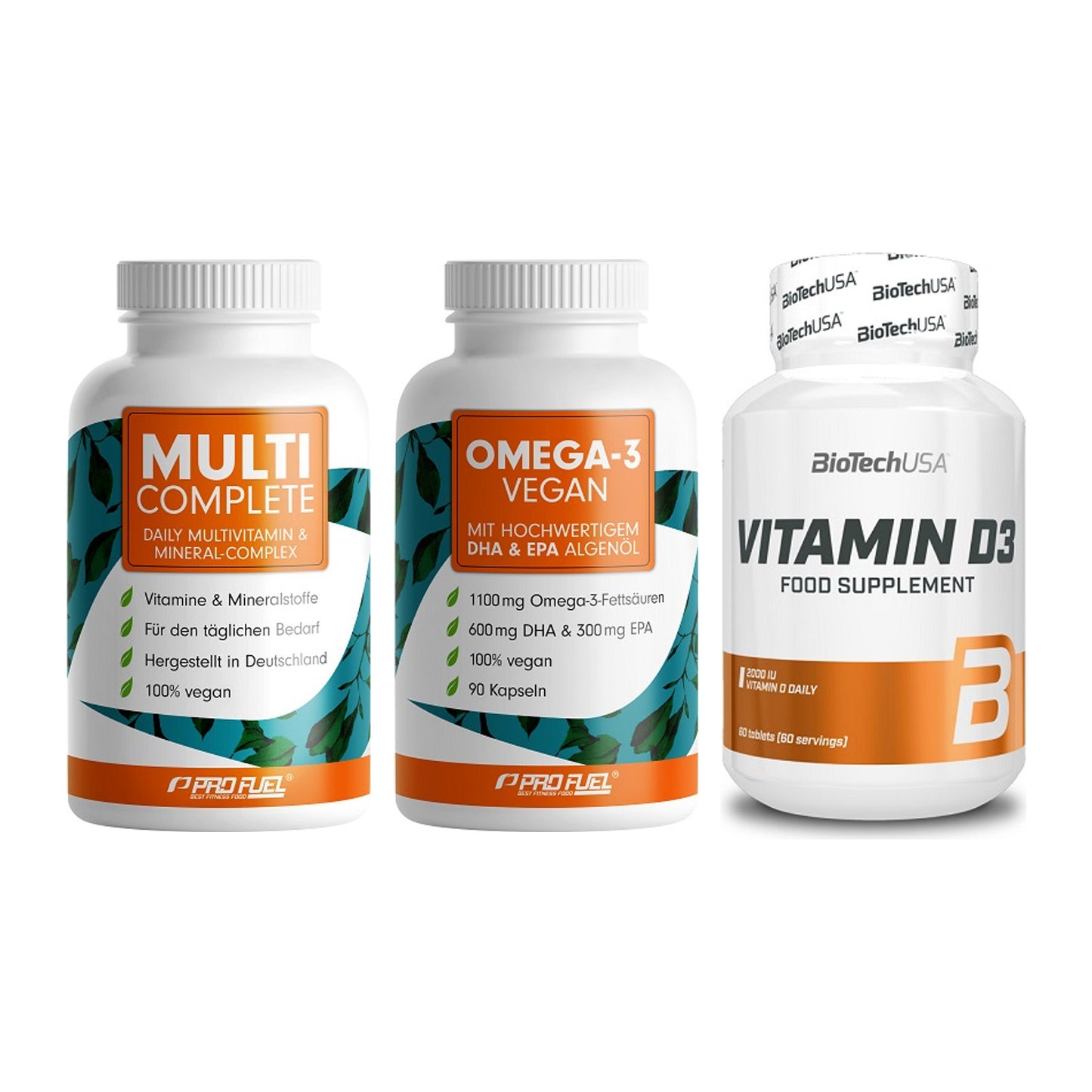 Grundversorgung: ProFuel MULTI + ProFuel Omega 3 + BioTech Vitamin – alle enthaltenen Artikel
