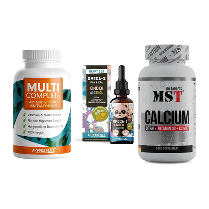 Grundversorgung: ProFuel MULTI + ProFuel OMEGA-3 + MST Calcium – alle enthaltenen Artikel