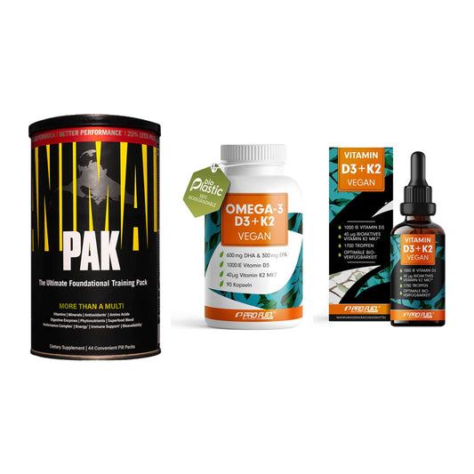 Grundversorgung: Universal + ProFuel Omega 3 + ProFuel Vitamin – alle enthaltenen Artikel
