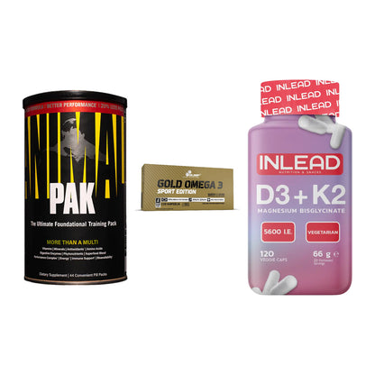 Grundversorgung: Universal + Olimp Omega 3 + INLEAD Vitamin – alle enthaltenen Artikel
