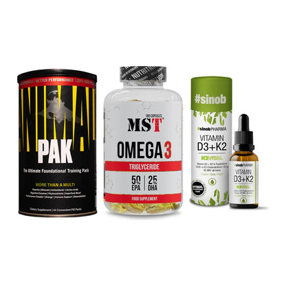 Grundversorgung: Universal + MST Omega 3 + Sinob Vitamin – alle enthaltenen Artikel