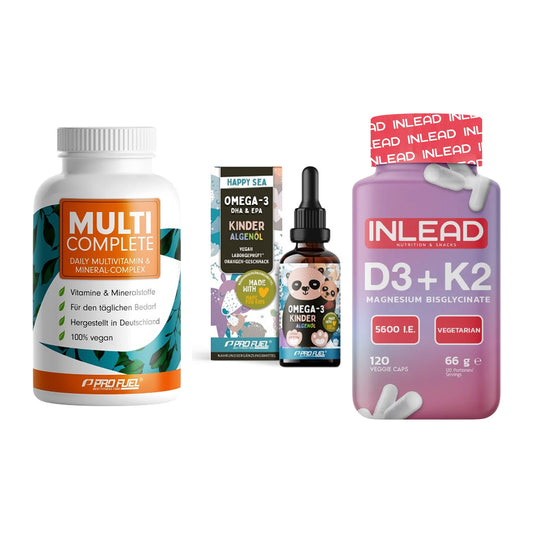Grundversorgung: ProFuel MULTI + ProFuel OMEGA-3 + INLEAD Vitamin – alle enthaltenen Artikel