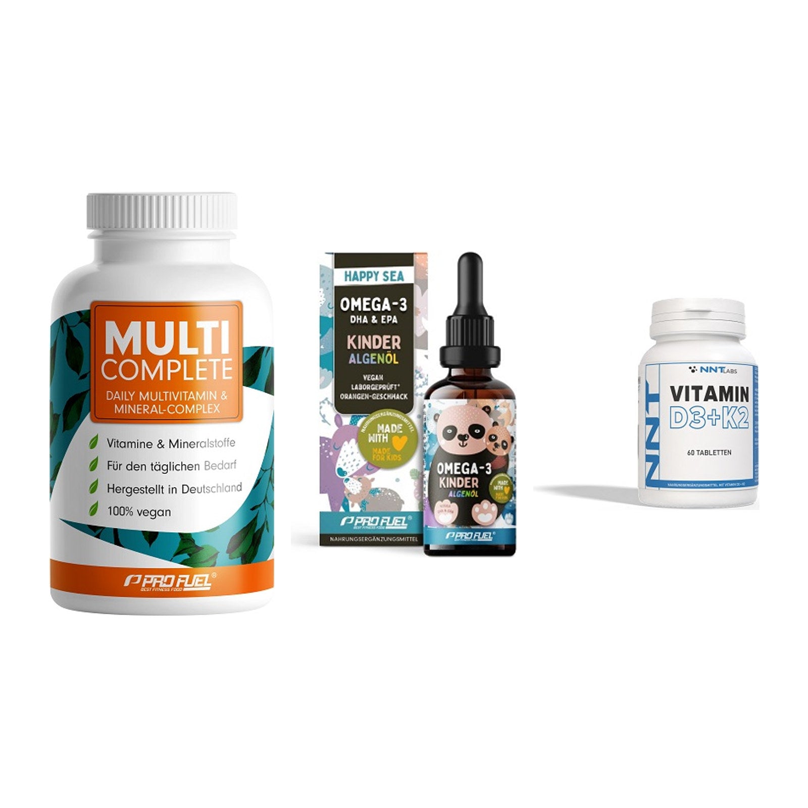 Grundversorgung: ProFuel MULTI + ProFuel OMEGA-3 + NNT Vitamin – alle enthaltenen Artikel
