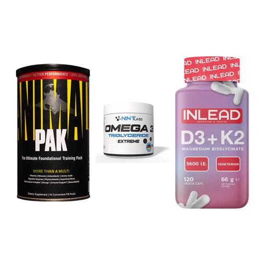 Grundversorgung: Universal + NNT Omega 3 + INLEAD Vitamin – alle enthaltenen Artikel
