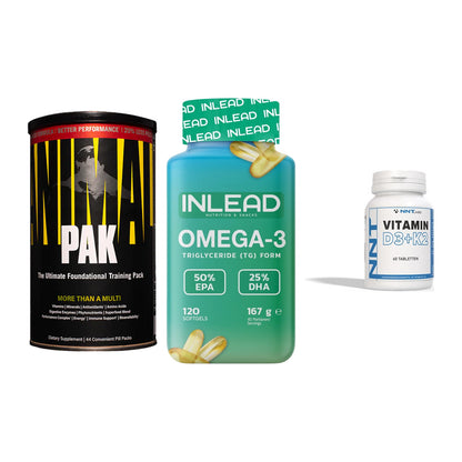 Grundversorgung: Universal + INLEAD Omega-3 + NNT Vitamin – alle enthaltenen Artikel