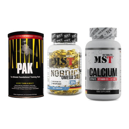 Grundversorgung: Universal + MST Omega 3 + MST Calcium – alle enthaltenen Artikel