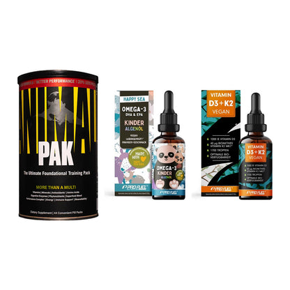 Grundversorgung: Universal + ProFuel OMEGA-3 + ProFuel Vitamin – alle enthaltenen Artikel