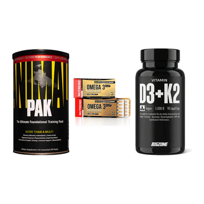 Grundversorgung: Universal + Nutrend Omega 3 + Big Zone – alle enthaltenen Artikel