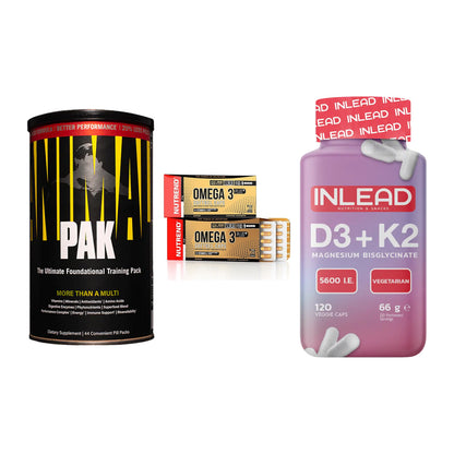 Grundversorgung: Universal + Nutrend Omega 3 + INLEAD Vitamin – alle enthaltenen Artikel