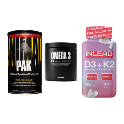 Grundversorgung: Universal + Big Zone Omega + INLEAD Vitamin – alle enthaltenen Artikel