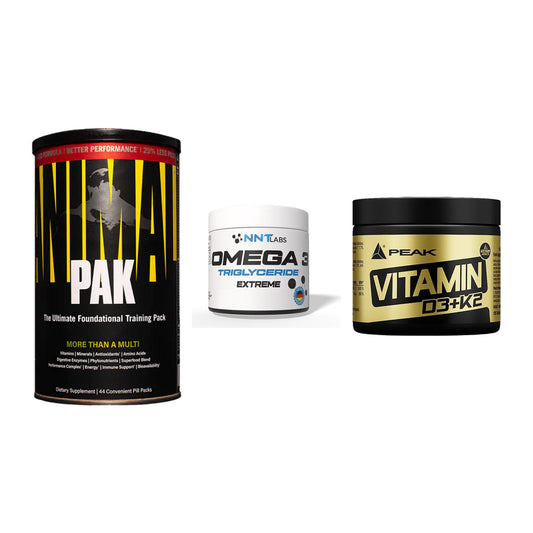 Grundversorgung: Universal + NNT Omega 3 + Peak Vitamin – alle enthaltenen Artikel