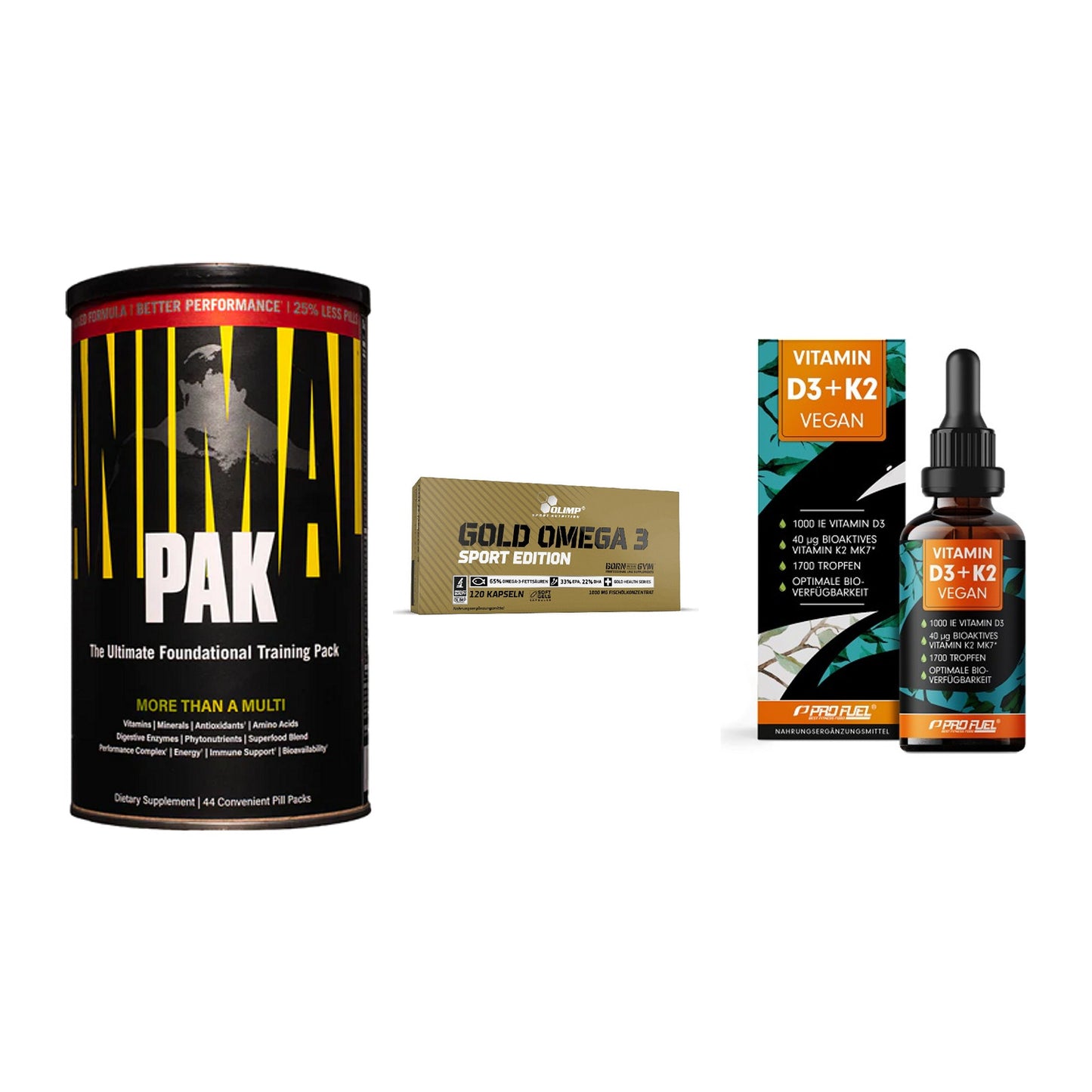 Grundversorgung: Universal + Olimp Omega 3 + ProFuel Vitamin – alle enthaltenen Artikel
