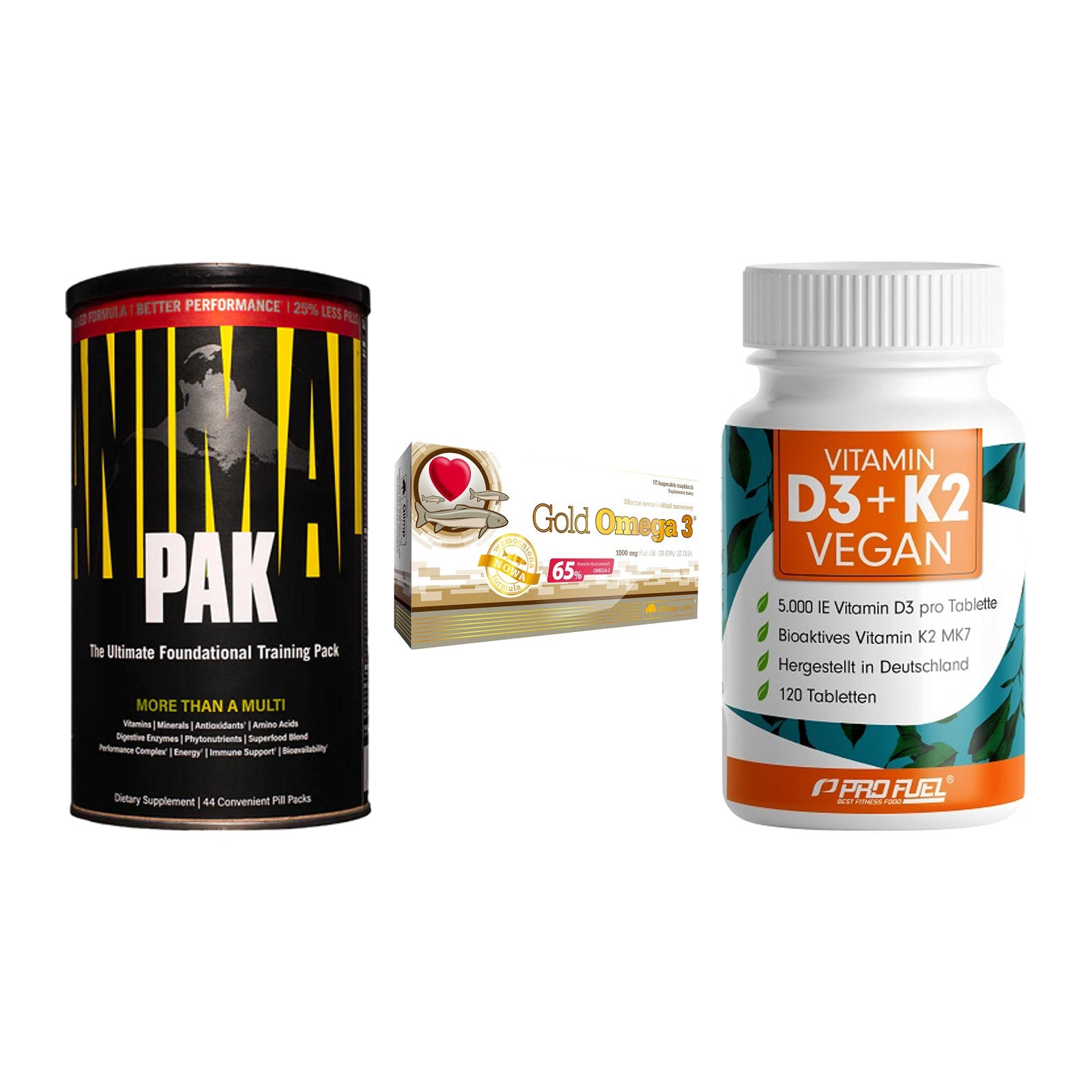 Grundversorgung: Universal + Olimp Omega 3 + ProFuel Vitamin – alle enthaltenen Artikel